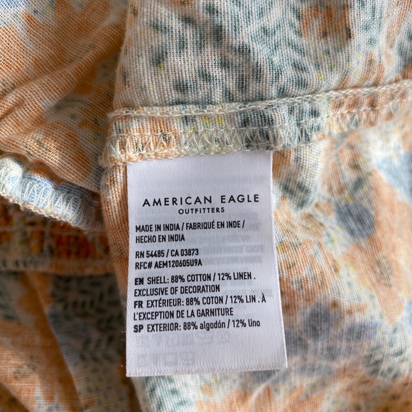 AE Square Neck Smocked Babydoll Blouse - Picture 6 of 15